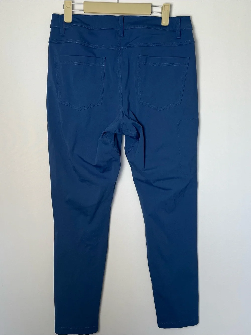 BYLT Premium Basics Everyday Pant 2.0 Slim Fit Flat Front Men Pants 33 Blue/Teal - Picture 7 of 9